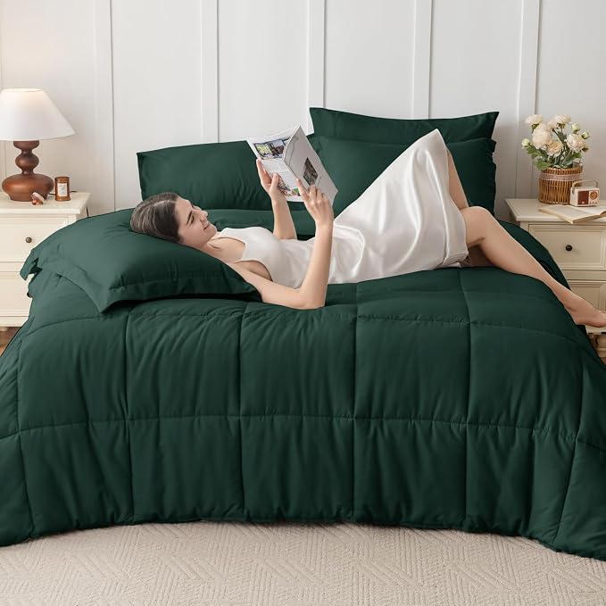 JOLLYVOGUE Full Comforter Set, Ultra-Soft Bed in a Bag Full Size 7 Pieces - Image 7