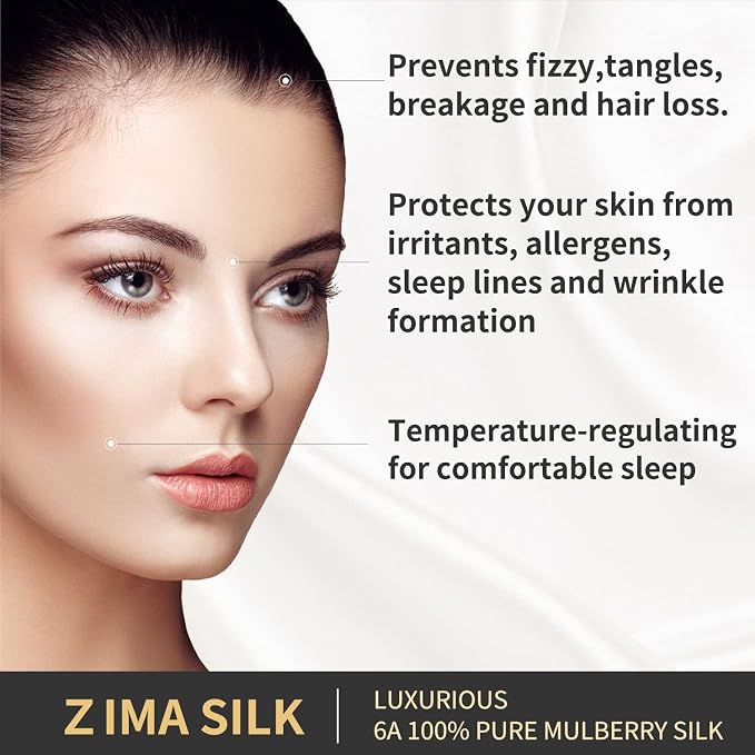 ZIMASILK 25 Momme 100% Pure Mulberry Silk Pillowcase - Image 2