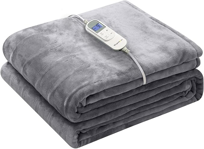 Wapaneus Heated Blanket Electric Throw 72" x 84" Full Size by Wapaneus