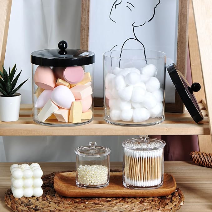 SheeChung 3-Pack Plastic Apothecary Jars - Image 5