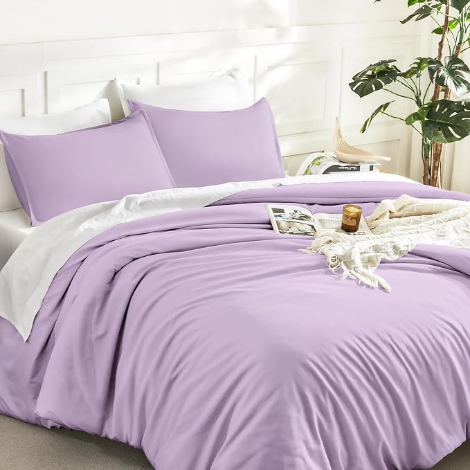 Litanika Lavender Comforter California King Size, 3 Pieces Cal King Lightweight - Image 5