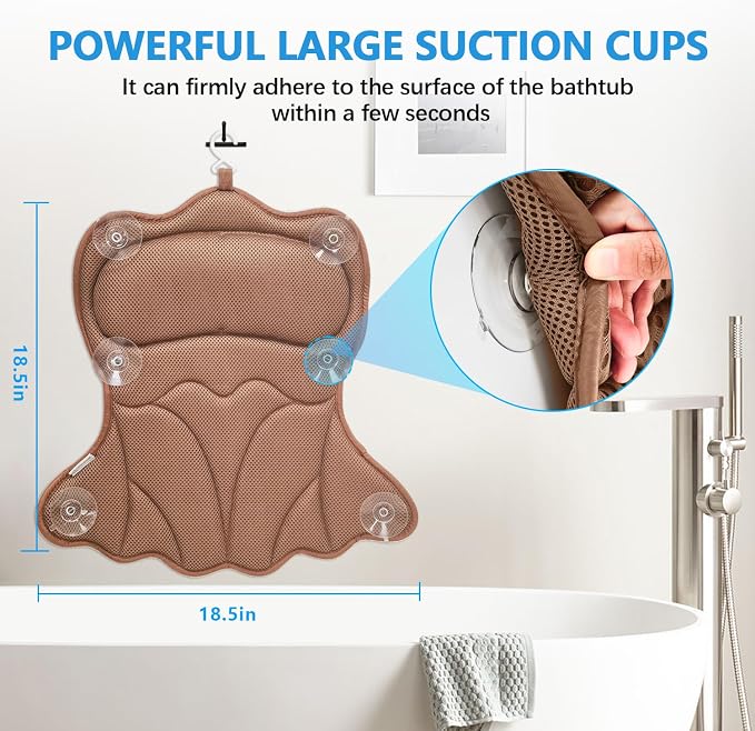 REEZEIVI Bath Pillows for Tub, Bath Pillow - Image 3