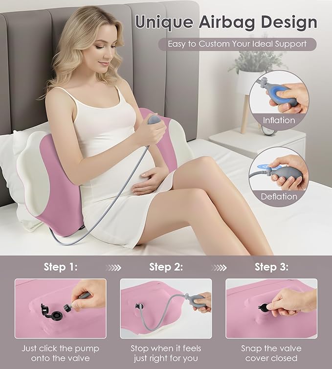 Pregnancy Pillows for Sleeping, Memory Foam Maternity Pillow Support for Back - Image 4