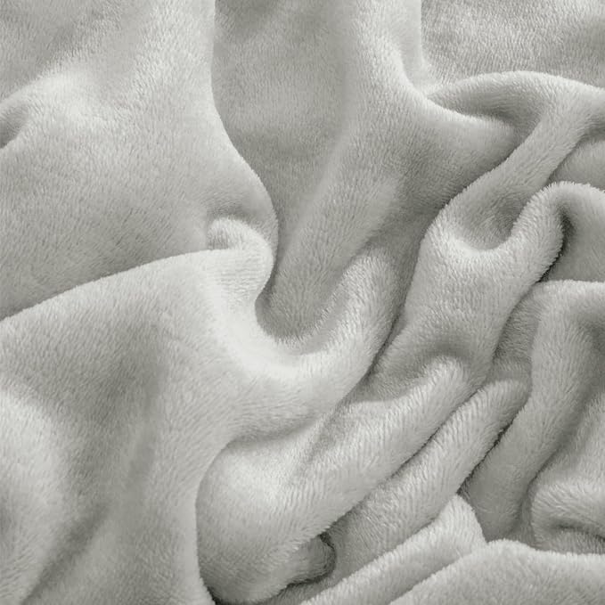 BEDELITE Flannel Sheets King Size Light Grey - Image 5