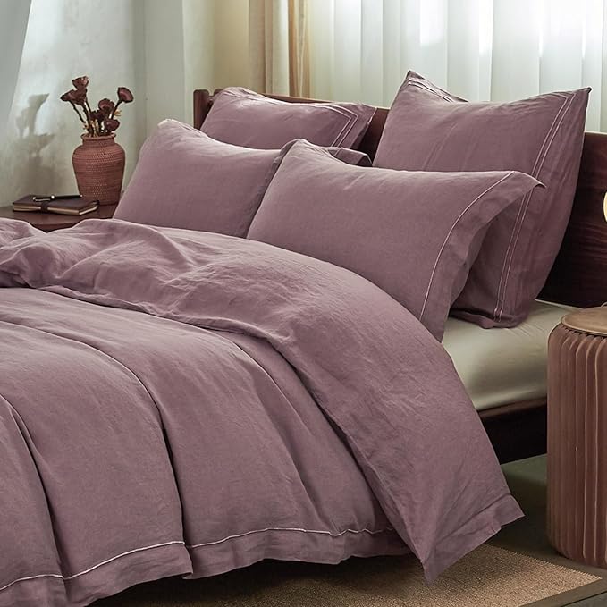 Simple&Opulence 100% Washed Linen Duvet Cover - Image 2