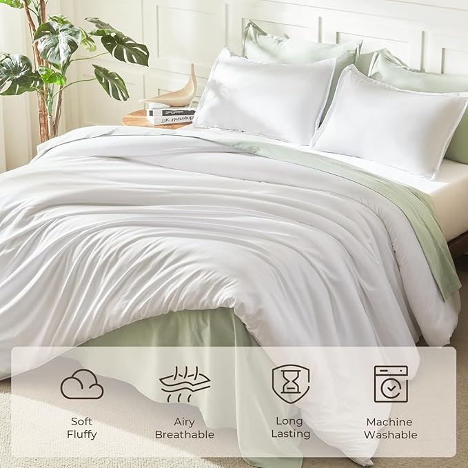 Litanika California King Comforter Set White - Image 3
