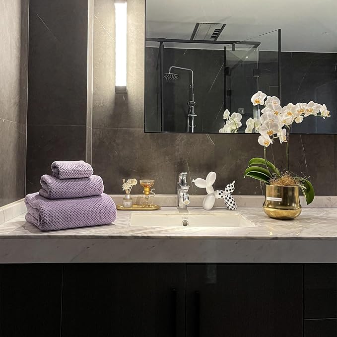 Extra Large Bath Towels Set for Bathroom 30x60 Inches Super Soft Light Weight - Image 3