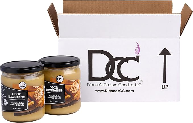Pumpkin Spice Two Pack Odor Eliminating Highly Fragranced Candle - Image 2