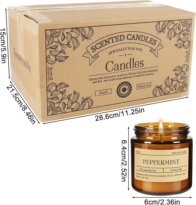 24-Pack 3.05oz Scented Candle Gift Sets - Image 4