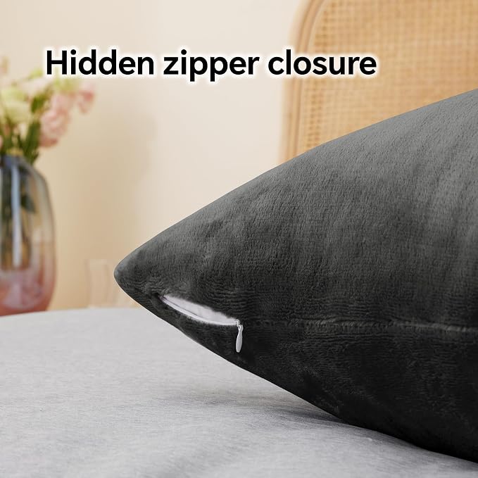 BEDELITE Flannel King Size Pillow Cases Set of 2, Super Soft Fleece Pillowcases - Image 6