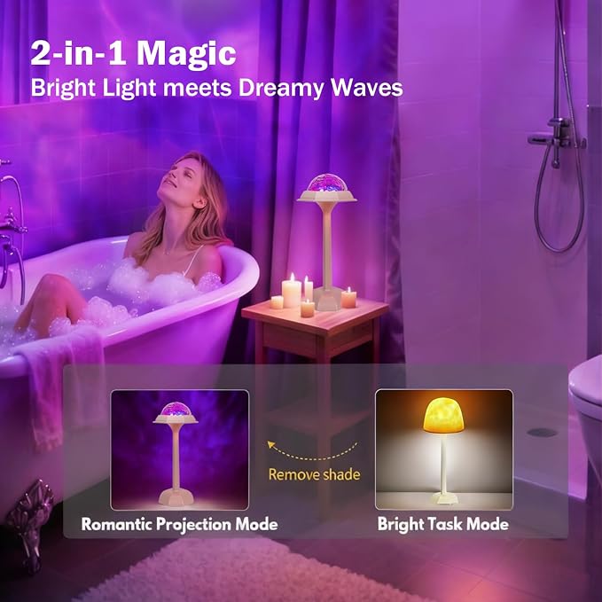 Rechargeable Shower Light, Waterproof Bathroom Lamp - Image 2