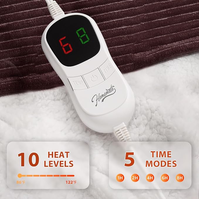 Homemate Electric Heated Blanket Twin Size - Image 3