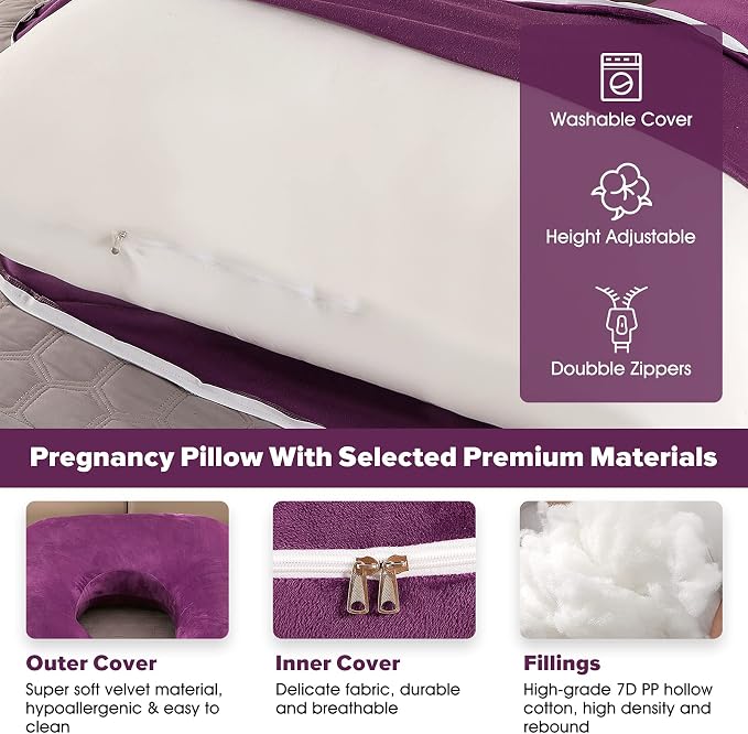 U-Shaped Full Body Pregnancy Pillow - Image 3
