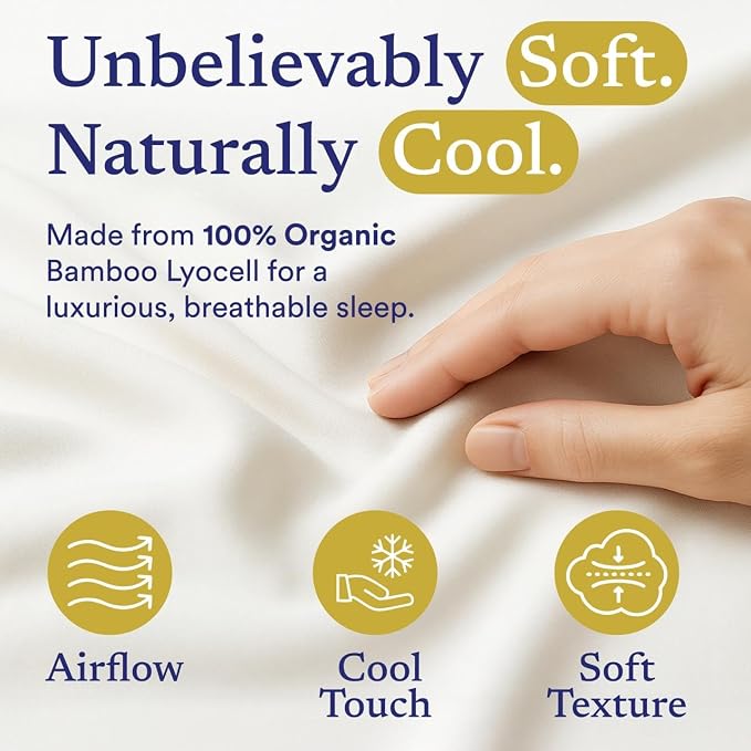 ettitude Pillowcase Set of 2-100% Lyocell from Organic Bamboo - Image 2