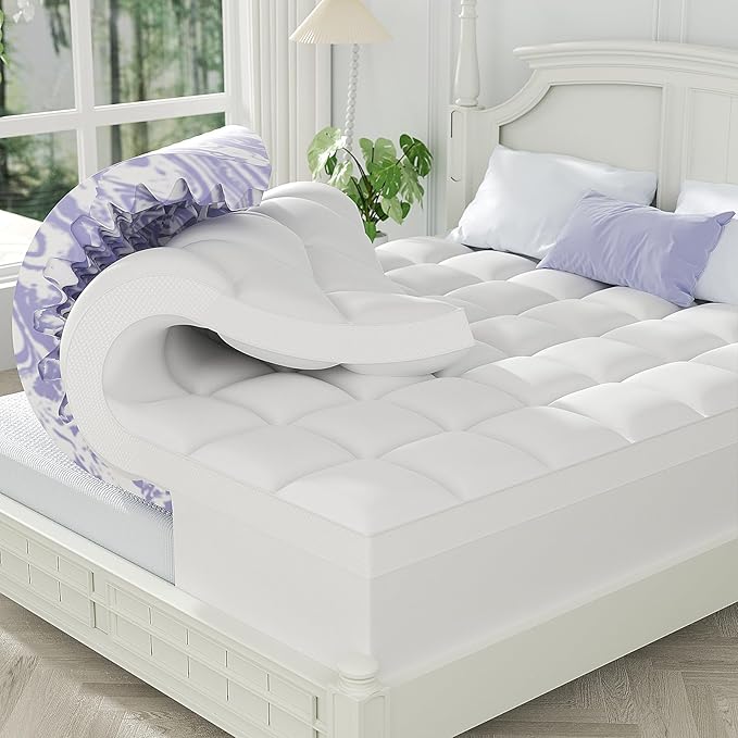 ChiXpace Dual Layer 5 Inch Memory Foam Mattress Topper Queen by ChiXpace