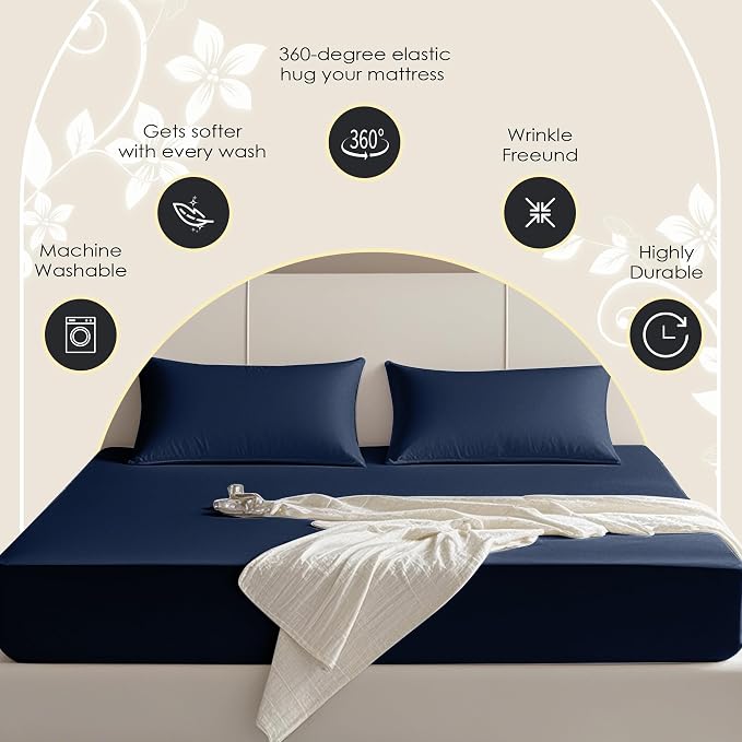 FreshCulture Twin Fitted Sheet Only – Premium Hotel-Quality Fitted Sheet - Image 4