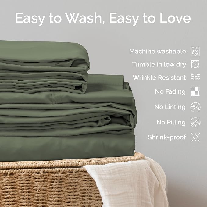 Pillow Cases King Size Set of 2 Pillowcases 100% Viscose from Bamboo Cooling - Image 9