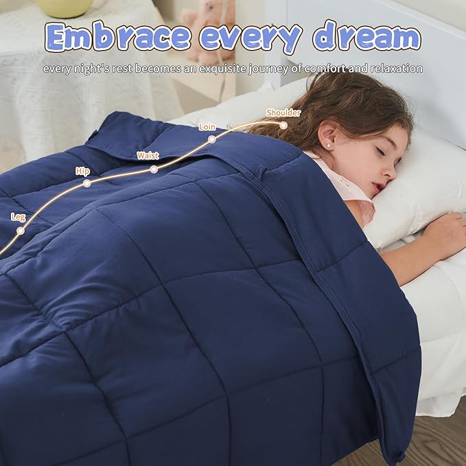 Weighted Blanket Kids 3lbs, Cooling Heavy Throw Blanket - Image 4
