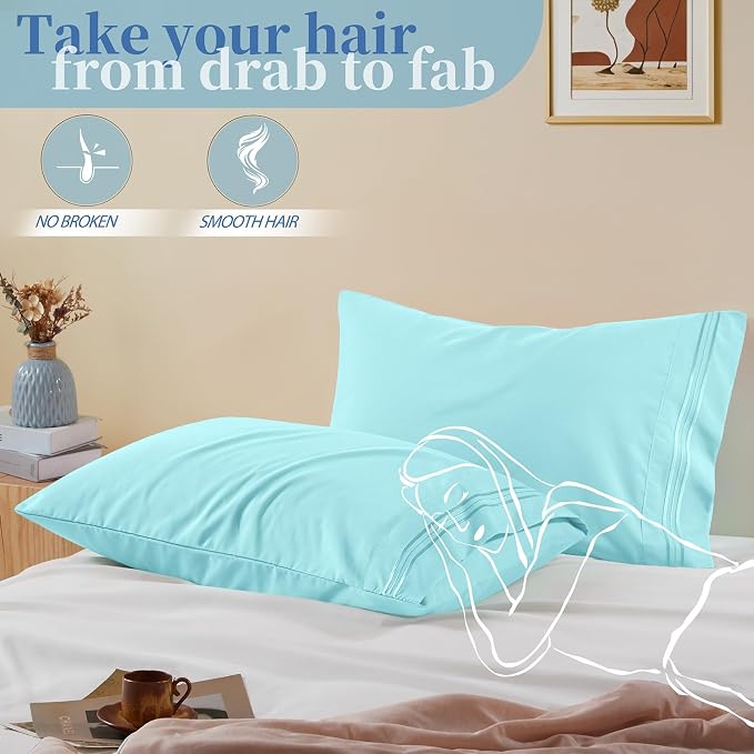 Vonty 2 Pack King Pillow Cases - Image 5