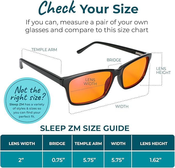 Sleep ZM Blue Light Blocking & Light Sensitivity Glasses - Image 6