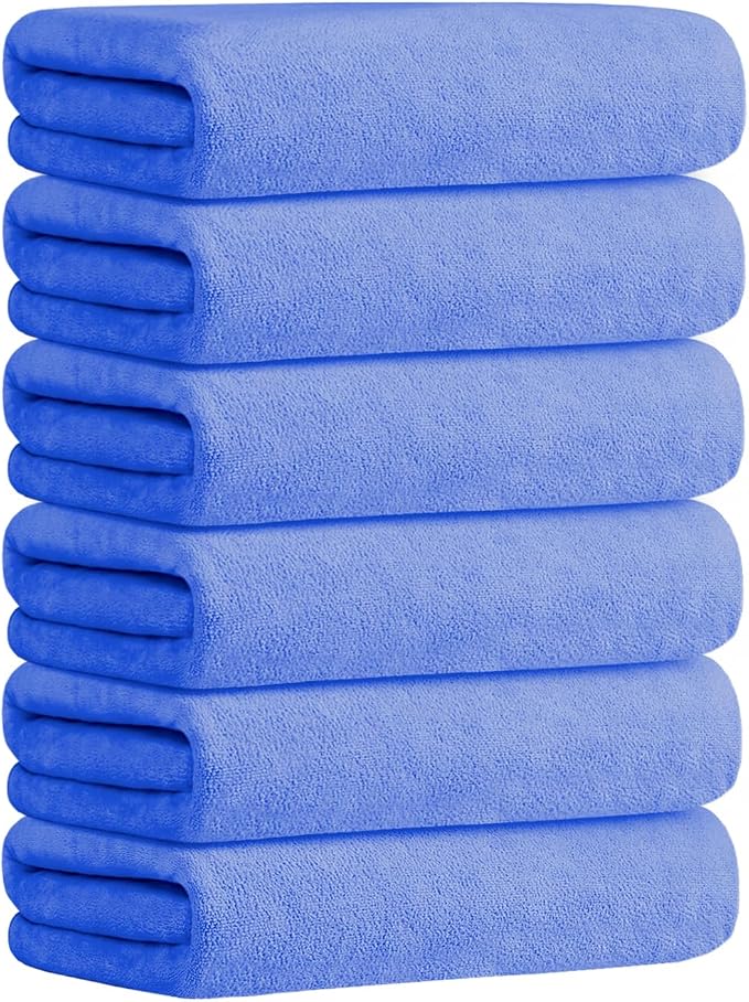 JML Microfiber Bath Towels Set, Fast Drying, 6 Pack - Image 2