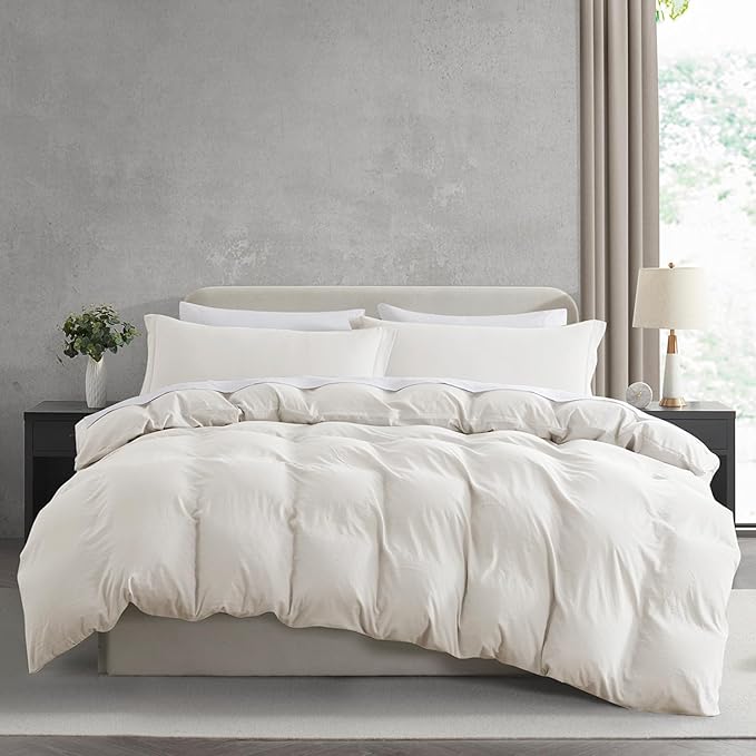 Nestl Off White Duvet Cover King Size by Nestl