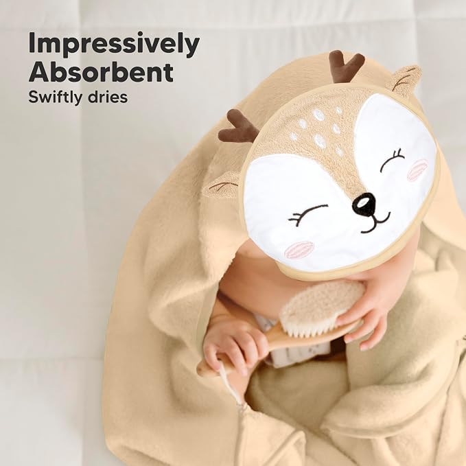 KeaBabies Hooded Baby Towel for Newborn - Image 5