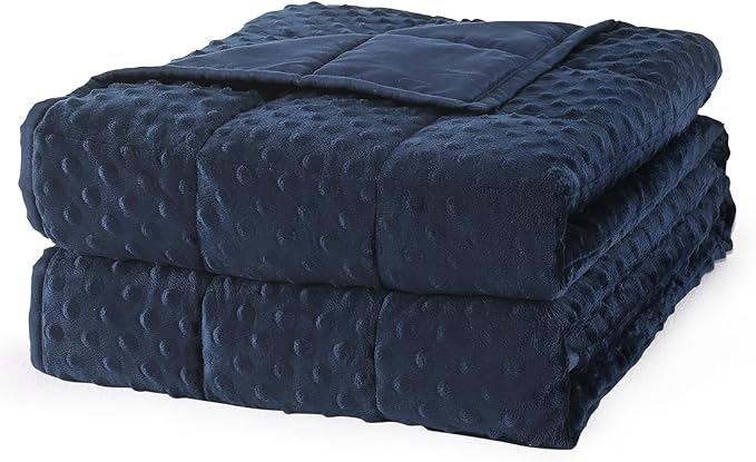 Mr. Sandman Weighted Blanket for Adults Queen, Minky Heavy Blanket for Woman by MrSandman