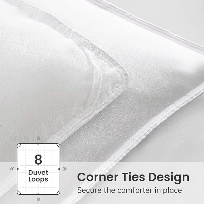EASELAND Down Alternative Comforter Full Size- Quilted Duvet Insert - Image 5