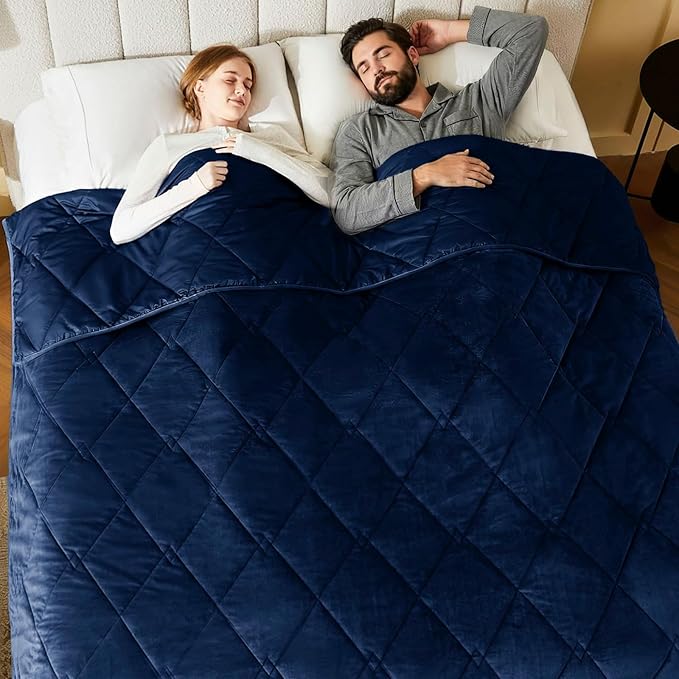 L'AGRATY Queen/King Size Weighted Blanket by LAGRATY