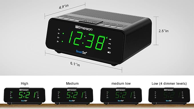 Emerson SmartSet Dual Alarm Clock Radio - Image 4