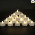 JUNPEI 50Pack Battery Tea Lights Candles- LED Tea Lights Realistic Bright by JUNPEILEDTEACANDLES