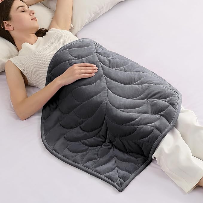 Kaisa Weighted Lap Blanket 5 lbs 23" x 29", Cozy Luxury Crystal Velvet Small by Kaisa