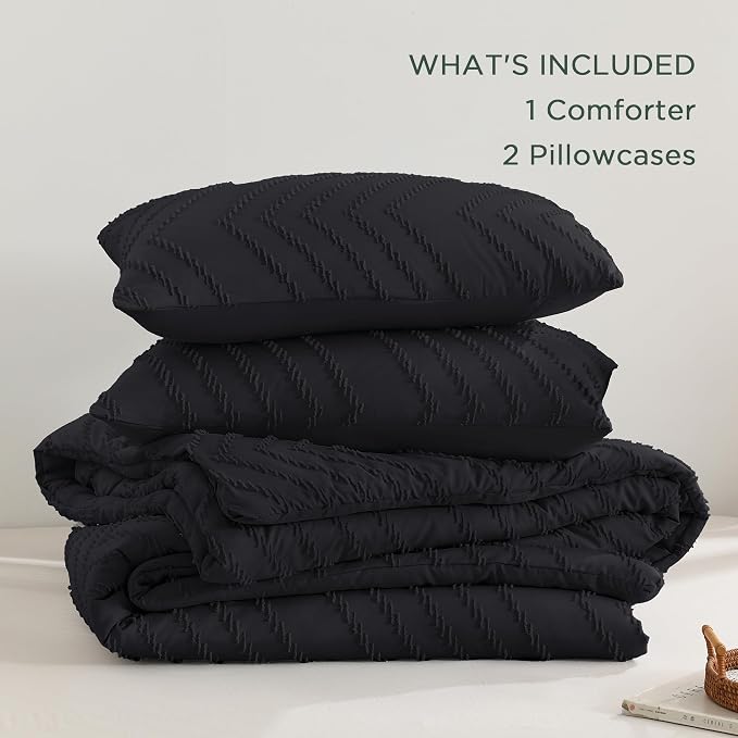 Andency Black Twin/Twin XL Comforter Set, Twin Bed Comforter - Image 6