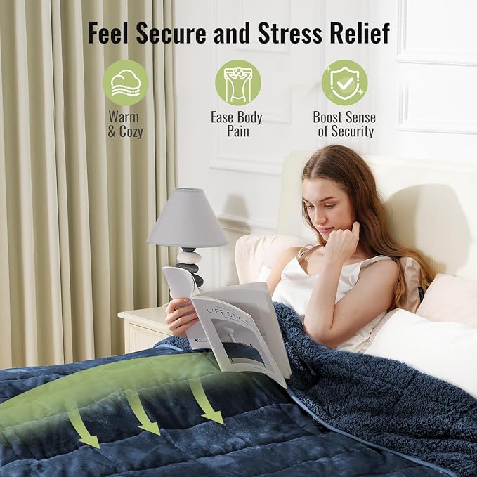 Uttermara Weighted Blankets for Adults Full Size, 15lbs 48x72 inches Blanket - Image 4