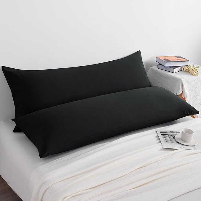 NTBAY Body Pillow Cases Set of 2, 2 Pack Brushed Microfiber 20x54 Pillow Cases - Image 5
