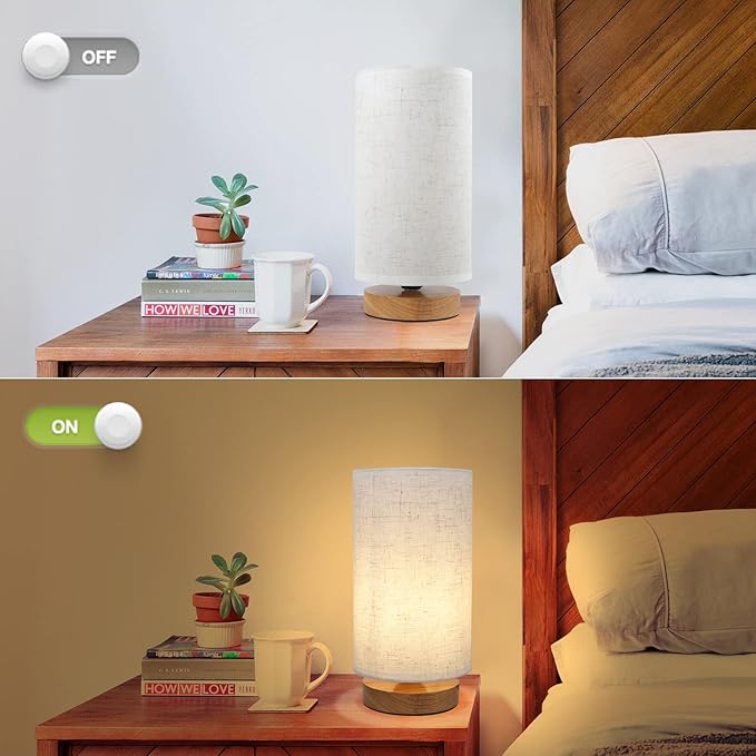 Table Lamps for Bedrooms Set of 2, Minimalist Bedside Lamps Set - Image 6