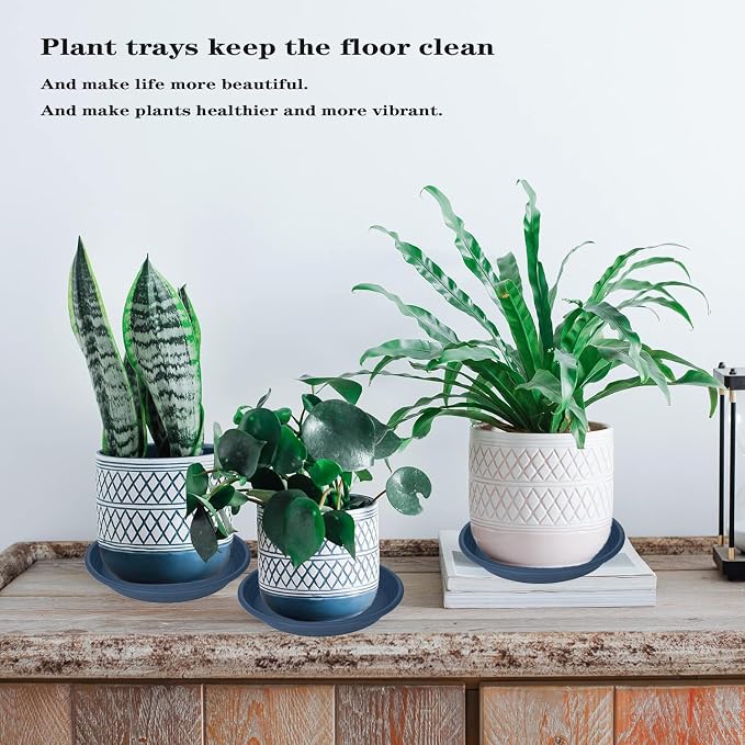 2 Pack of 22 inch Plant Saucer, Large Plant Tray, Heavy Sturdy Plant Drainage - Image 5