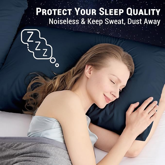 Gogreen Bamboo Rayon Waterproof Pillow Protector, Breathable Cover, Cooling Case - Image 5