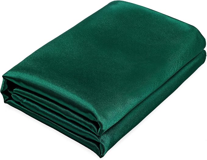 Homiest Blackish Green Satin Twin Flat Sheet by Homiest