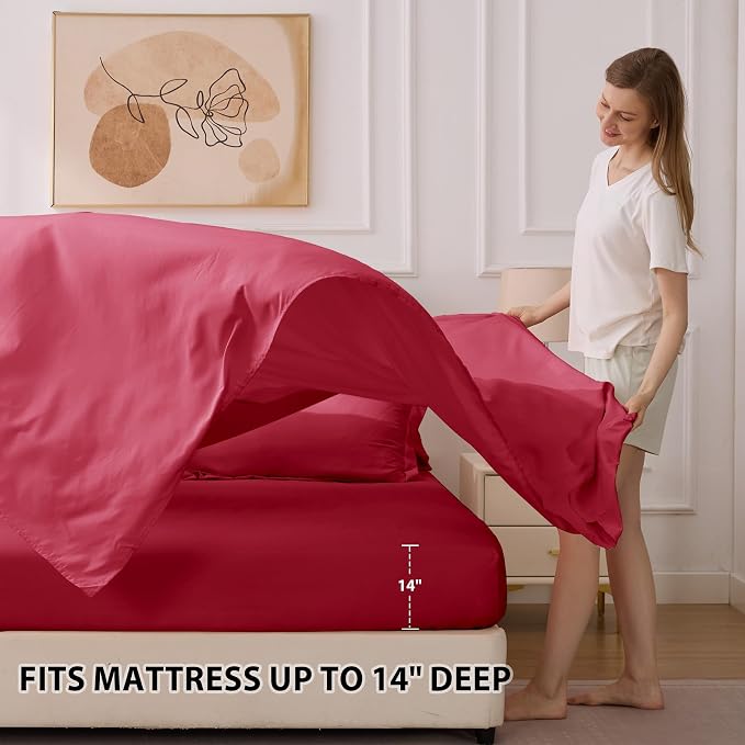 Queen Comforter Set Red - Image 7
