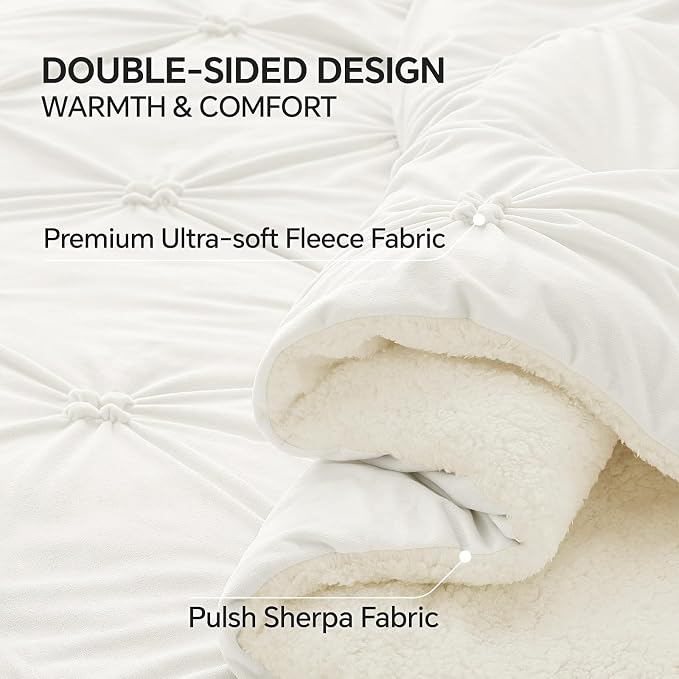 BEDELITE Pintuck Fluffy Twin Comforter Set - Image 5