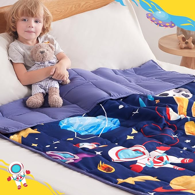 anfie Weighted Blanket Kids, Weighted Blanket Cooling Blanket - Image 3