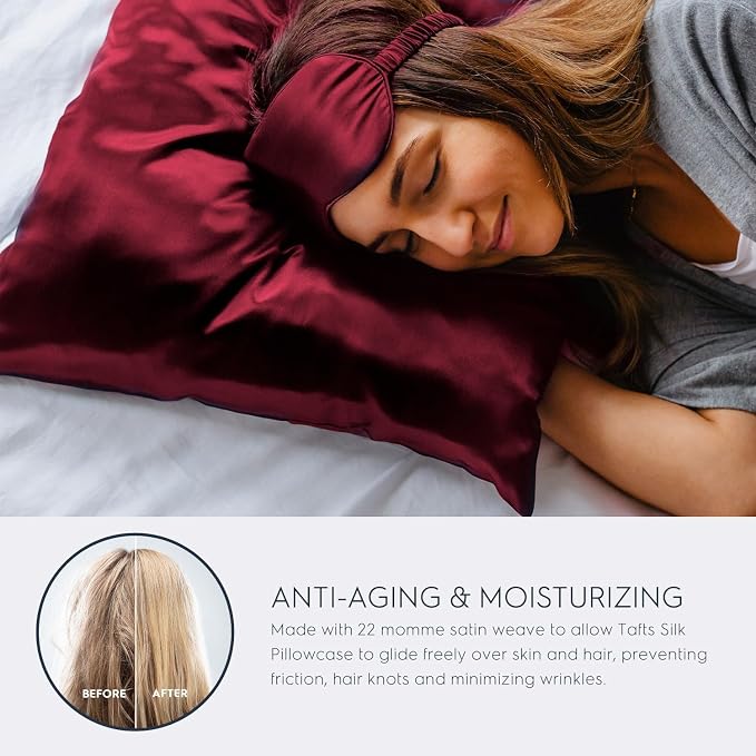 TAFTS 22mm 100% Pure Mulberry 6A Silk Pillowcase - Image 3