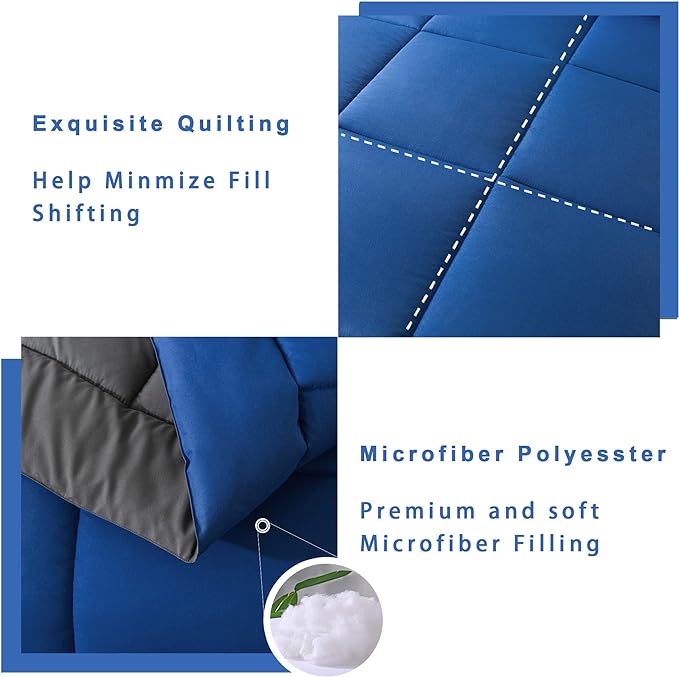 DOWNCOOL King Size Comforter Set -All Season Bedding Comforters Sets - Image 4