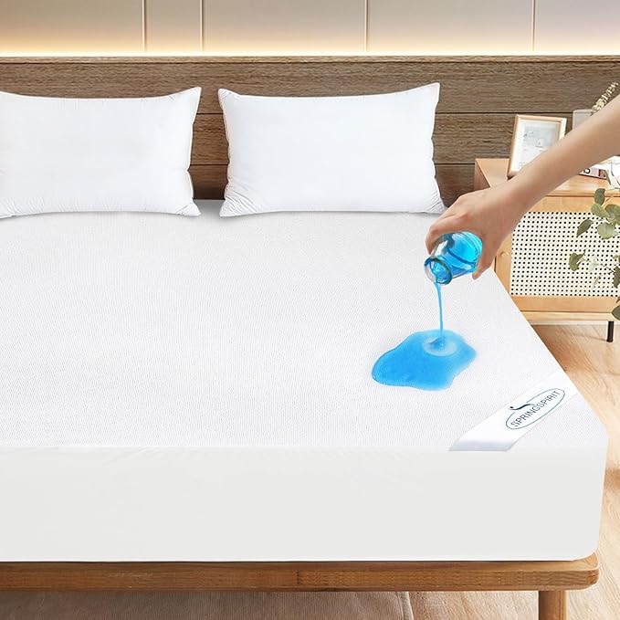 Queen Sofa Bed Terry Mattress Protector Pad Cover 100% Waterproof and by SpringspiritBedding