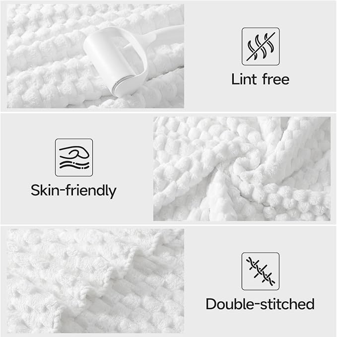 REDKISS White Microfiber Towels Set of 6-35x70 Inches Oversized Bath Sheets - Image 5