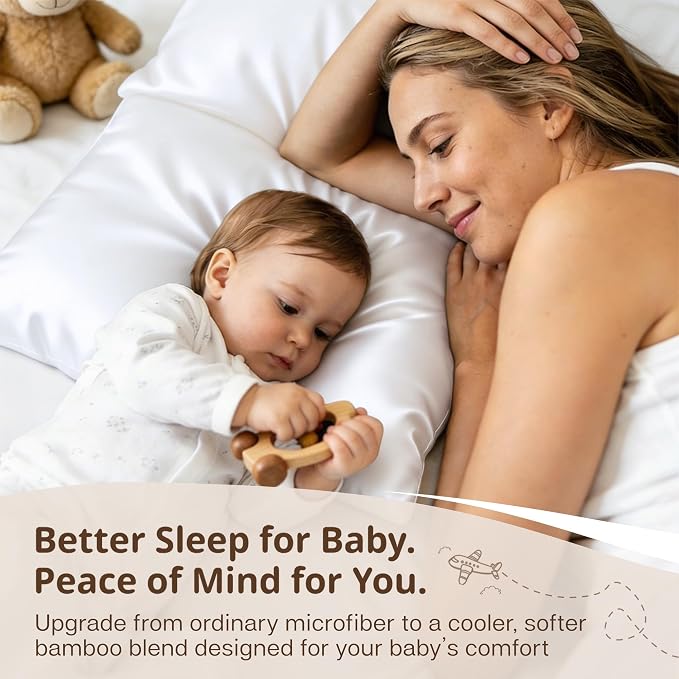 MR&HM Breathable Toddler Pillowcase 13"x18" Travel Pillow Case Set of 2 - Image 6