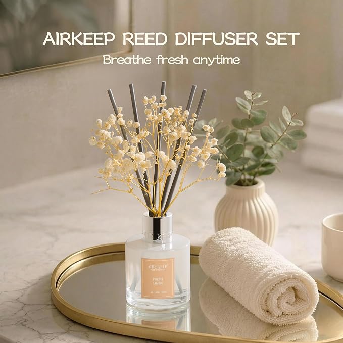 Airkeep Reed Diffuser Set, 3.38 fl oz - Image 3