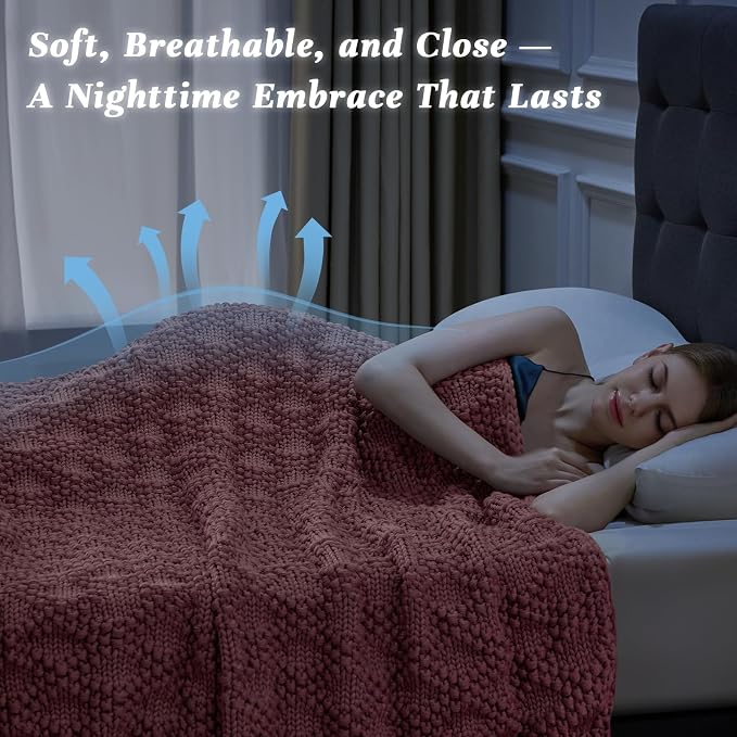 Anysay Knitted Weighted Blanket - Image 2